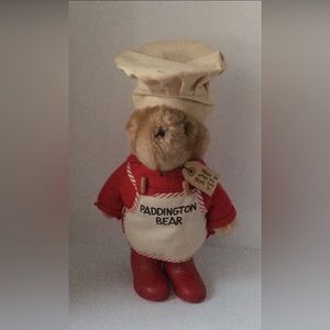 Vintage 1975 15” Paddington Bear Chef and unframed print